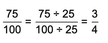 8/6 or 0.75
Give your answer as a fraction in its simplest form.