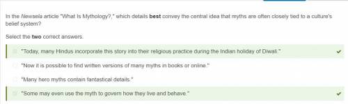 In the Newsela article What Is Mythology? which details best convey the central idea that myths ar
