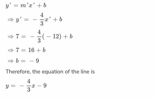 Write the equation of a line that passes through (-2, 3) and is
perpendicular to y= -2x +4.