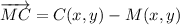 \overrightarrow {MC} = C(x,y)-M(x,y)