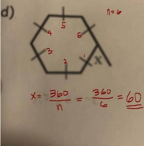 Find the exterior angle