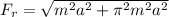 F_r = \sqrt{ m^2a^2+ \pi^2 m^2a^2 }