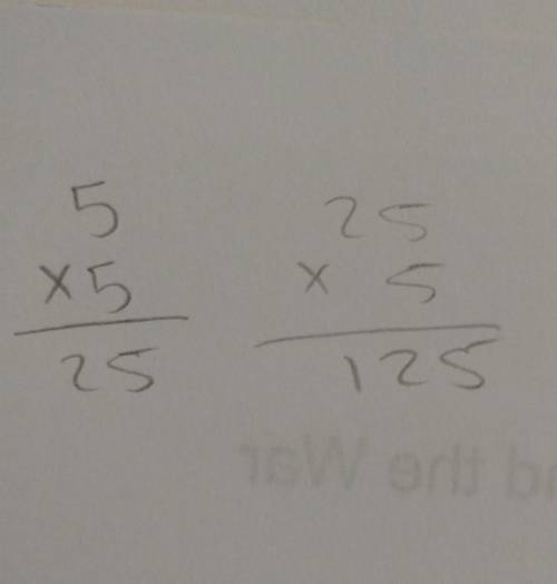 What is the value of the expression (5)^3