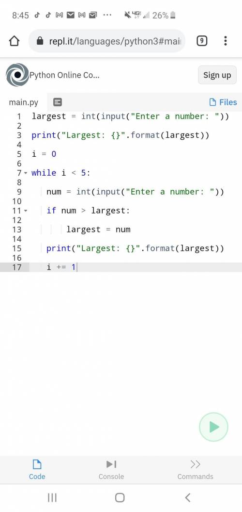 3.6 Code Practice on Edhesive

** Python Language **
This is an algorithm code problem but we didn't