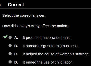 How did Coxey's Army affect the nation?
