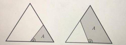 • You have given an equal sided triangle with side length a. A straight line connects the center of