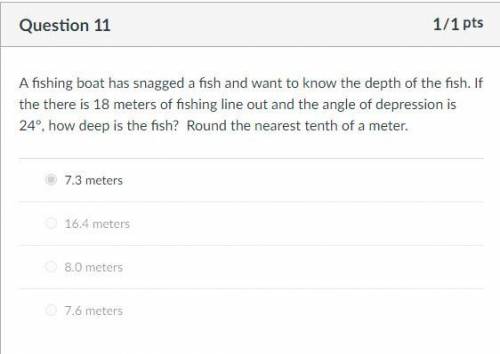 A fishing boat has snagged a fish and want to know the depth of the fish. If the there is

18 meters