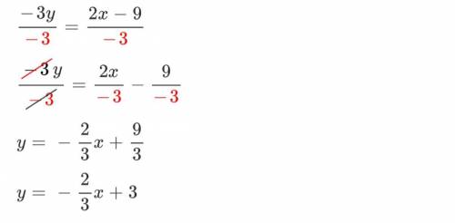 A system of linear equations is given by these equations:
3y-2x=-9
y=-2x+5