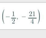 What is the vertex of the function x^2+x-5