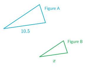 Figure a is a scale image of figure b. figure a maps to figure b with a scale factor of 2/3