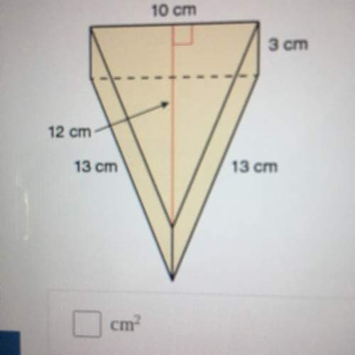 Answer asap it's summer homework  find the surface area of the prism.