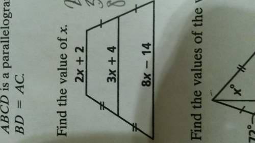 How do you find the value of x in this trapezoid?