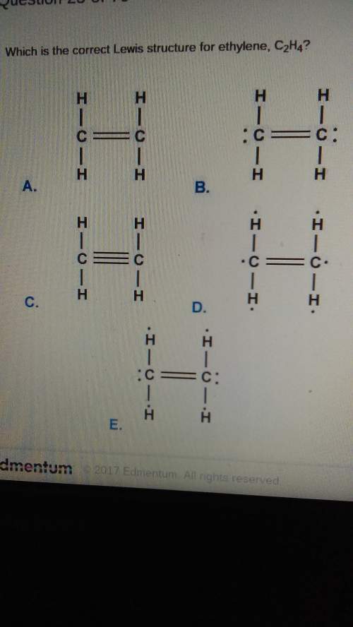 Which is the correct lewis structure for ethylene c2h4