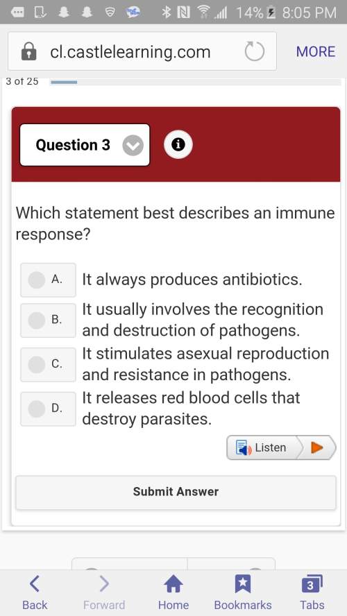 Which statement best describes an immune system