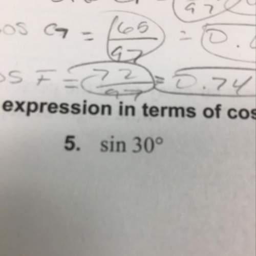 Write the expression in terms of cosine. .