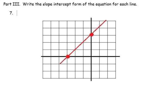 Write the slope intercept form of the equation. urgent pls