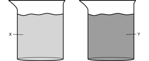 (answer asap/right now. : ( )the diagram shows two containers with two different substan