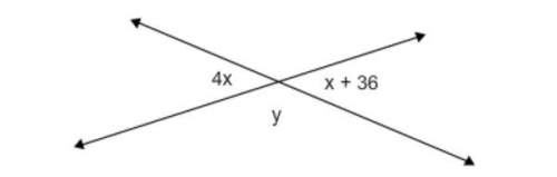 Using the figure below, what is the value of y?  a. 12 b. 48 c.