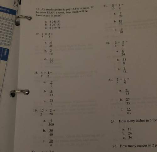 Need with 18- 23 . i tried doing them but come up with different answers not on the paper