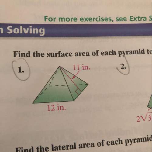 Find the surface area of each pyramid to the nearest whole number.