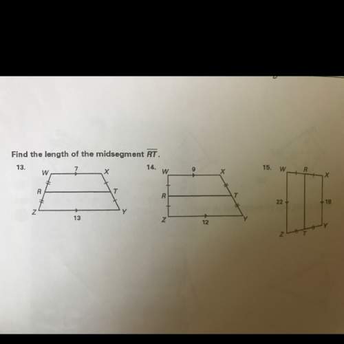 Find the length of the midsegment rt