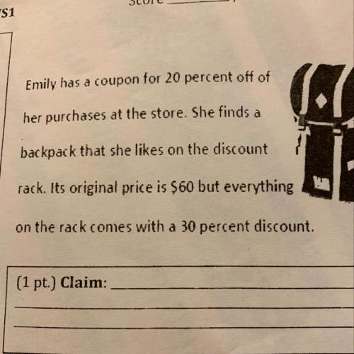How much will emily pay for the backpack after the discounts?
