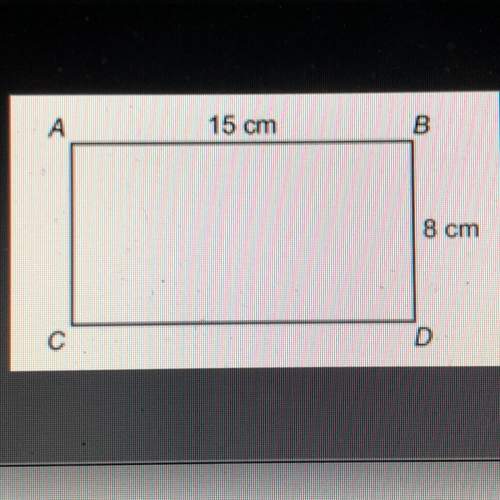 The rectangle shown is dilated by a scale factor of 2. a) calculate the length of each s