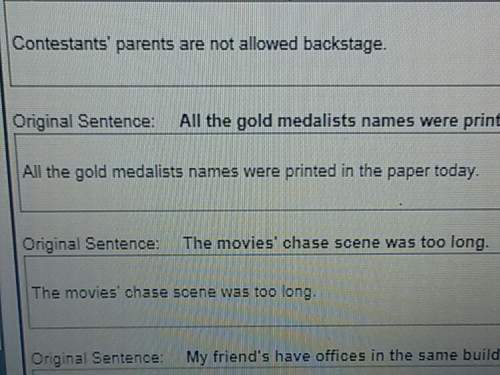 The correct way to write the sentence as a possessive