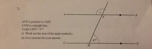 anb is parallel to cmd. lnm is a straight line. angle lmd=67° (i)work out t
