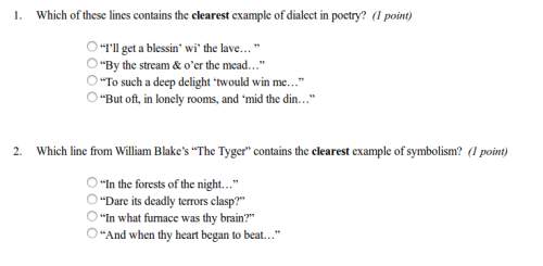 Which of these lines contains the clearest example of dialect in poetry?