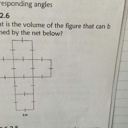 What is the volume of the figure that can be formed by the net below?