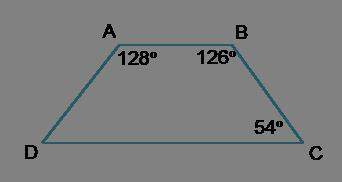 What is the measure of angle d?  52 54 57 126