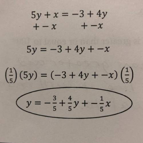 Find, explain and correct the error solve for y