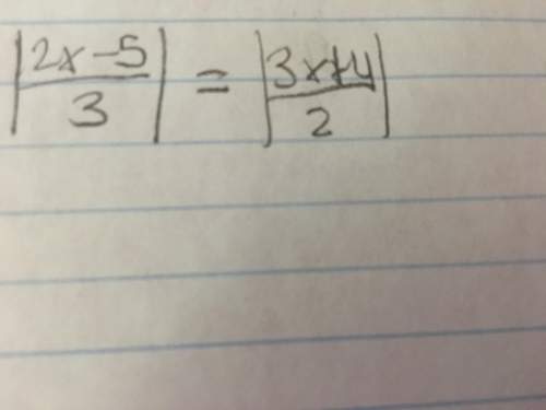 How do you solve absolute value equations with equations in both side where you divide( see below)?