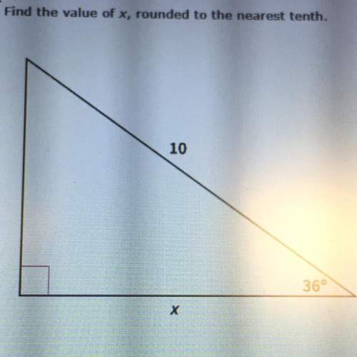 Find the value of x, rounded to the nearest tenth.