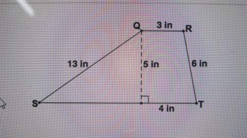 Find the perimeter of the trapeziod.a) 34 inb) 36 inc) 38 ind) 40 in