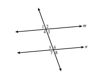In the diagram shown, line mm is parallel to line nn. cruz says that ∠4∠4 and ∠6∠6 are congruent ang
