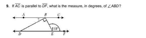 If ac is parallel to df, what is the measure, in degrees, of ∠abd