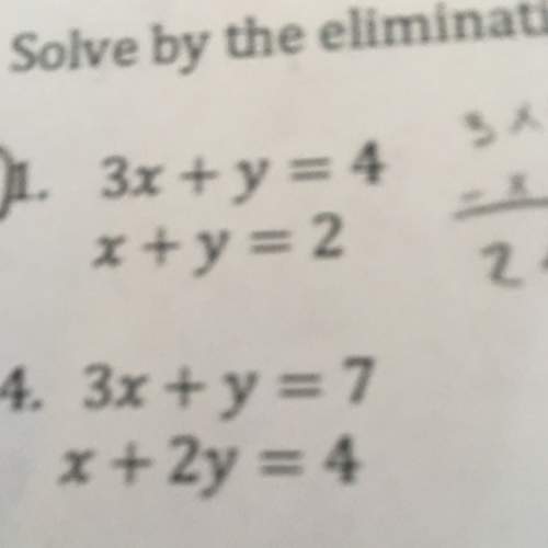 How to solve #4 using substitution/ elimination method