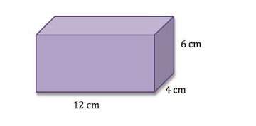 Find the volume of the rectangular prism. a) 22 cm3  b) 66 cm3  c) 198 cm3