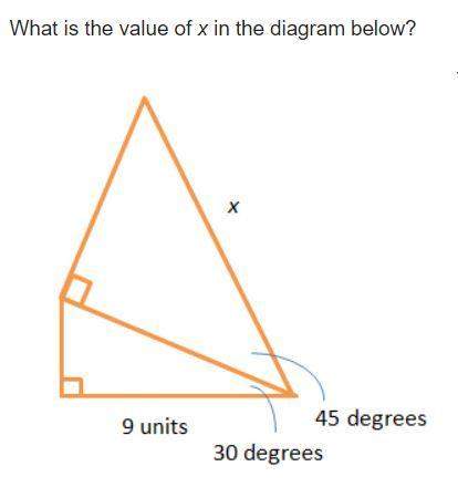 Ineed i'm way behind.what is the value of x in the diagram below? degrees