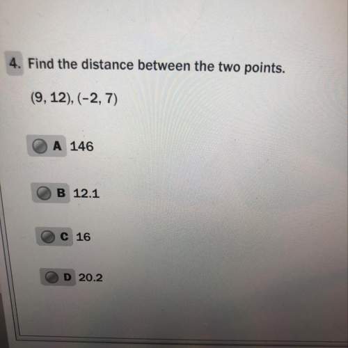 Find the distance between the two points. !