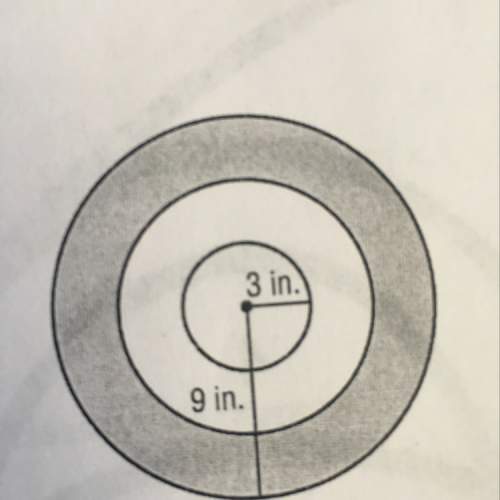 The bullseye on an archery target has a radius of 3 inches. the entire target has a radius of 9 inch
