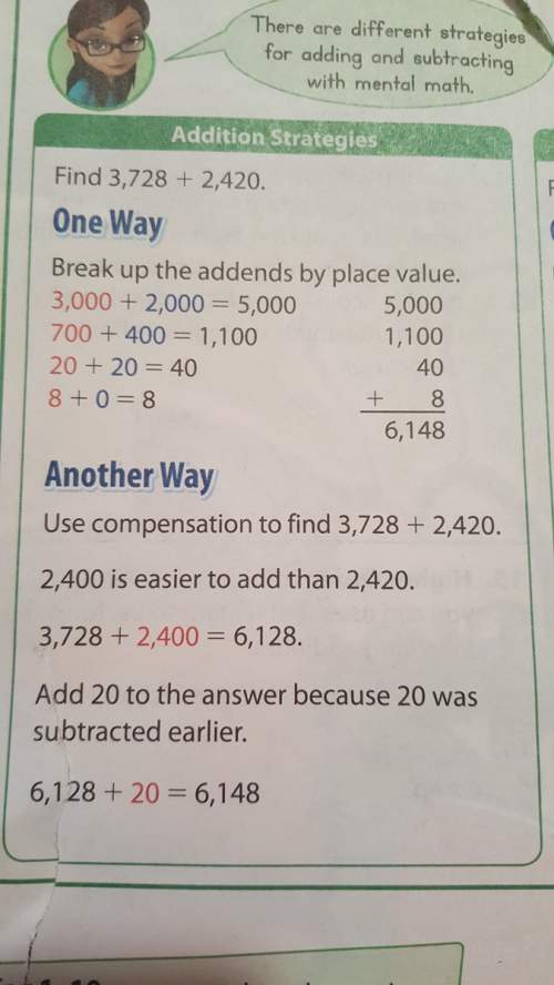 Break up the asdends by place value.