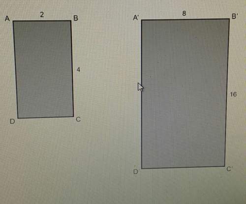 Rectangle a'b'c'd' is a dilation if rectangle abcd. note that the images are not necessa
