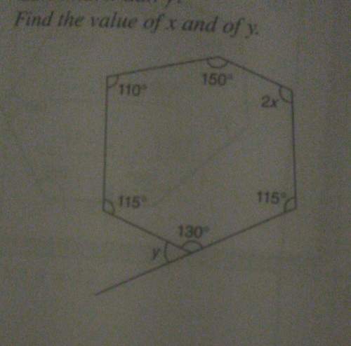 Can you me find the value of x and the value of y '(