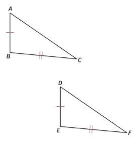 look at the figures. how can you prove these triangles are congruent?