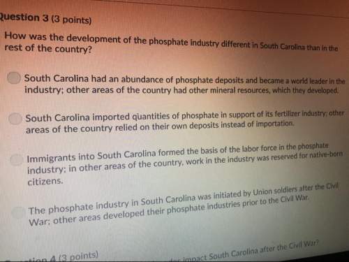 how was the development of the phosphate industry different in south carolina than in the res