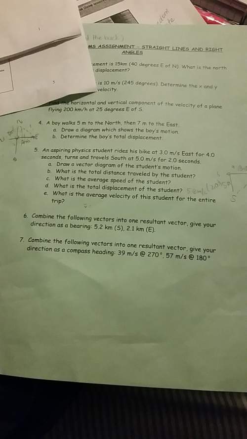 Answer the number 5 6 and 7. i don't know what to do its our hw in physics. (new lesson as well)