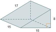 What is the volume of the prism?  900 cubic units 1,020 cubic units 1,800 cu
